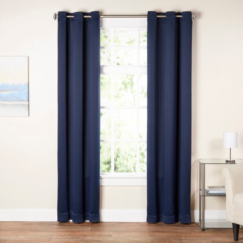 Wayfair Basics Solid Blackout Grommet Single Curtain Panel thumbnail 2
