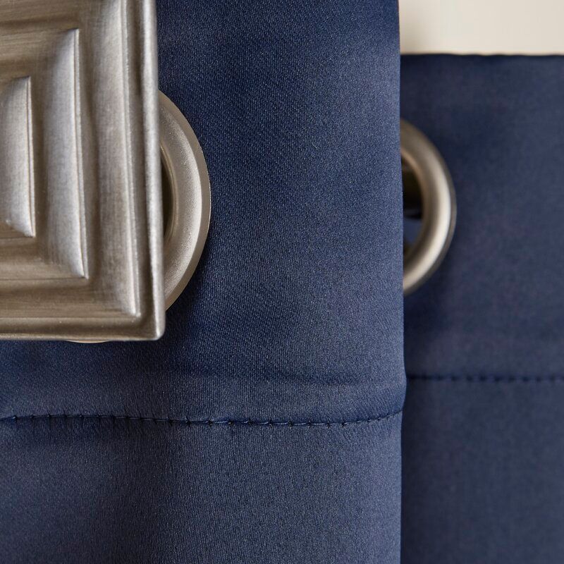 Wayfair Basics Solid Blackout Grommet Single Curtain Panel thumbnail 4