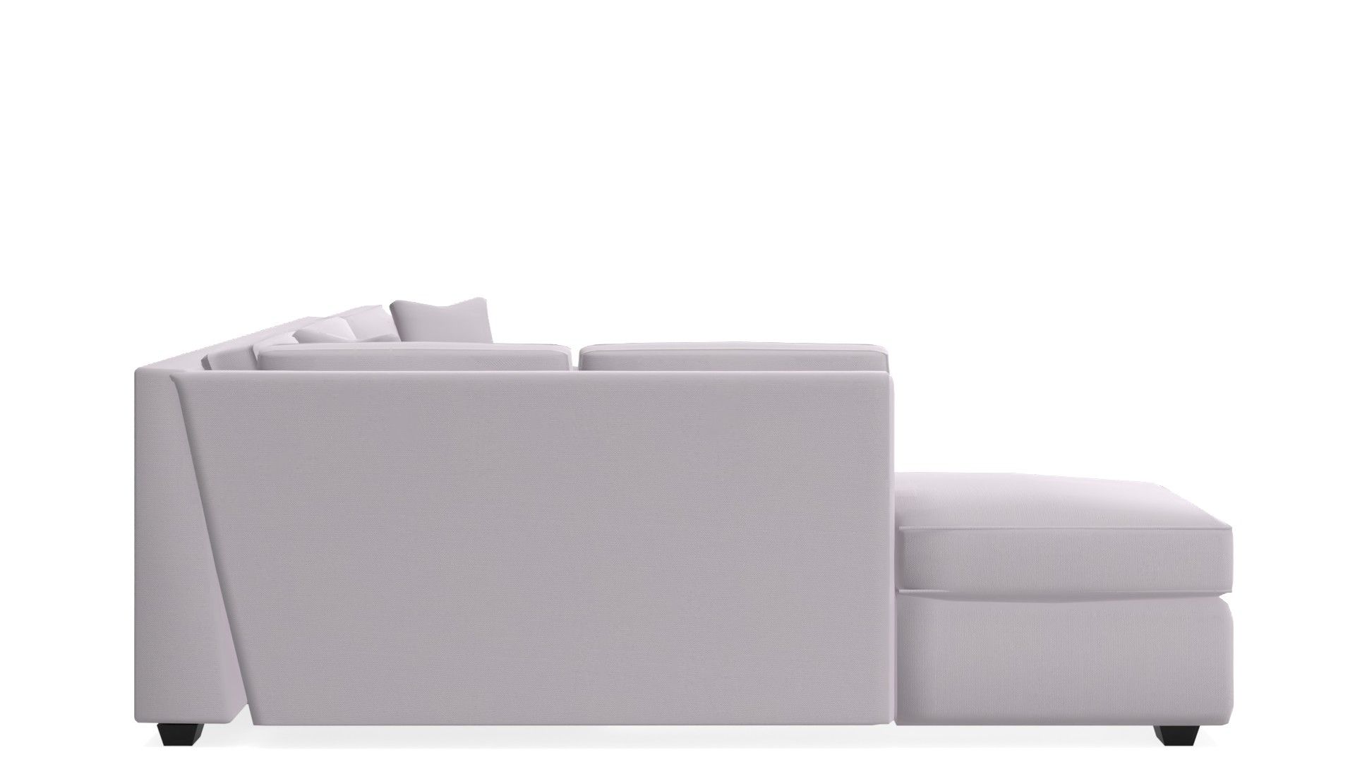 Aspen Light Grey 2 Piece Sleeper Sectional with Left Arm Facing Chaise thumbnail 2