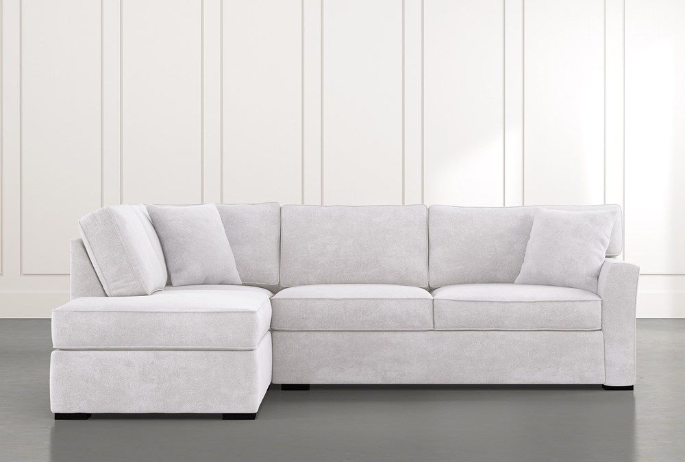 Aspen Light Grey 2 Piece Sleeper Sectional with Left Arm Facing Chaise thumbnail 4