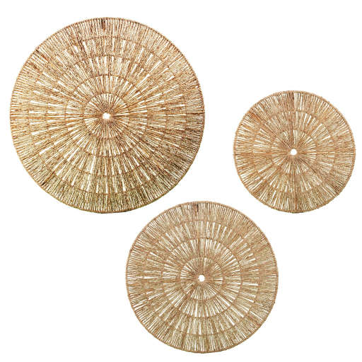 The Curated Nomad Terraza Woven Seagrass Wall Decor — view 1