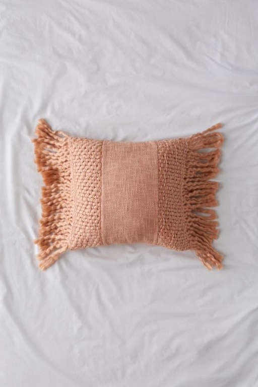 Rinna Fringe Throw Pillow — view 1