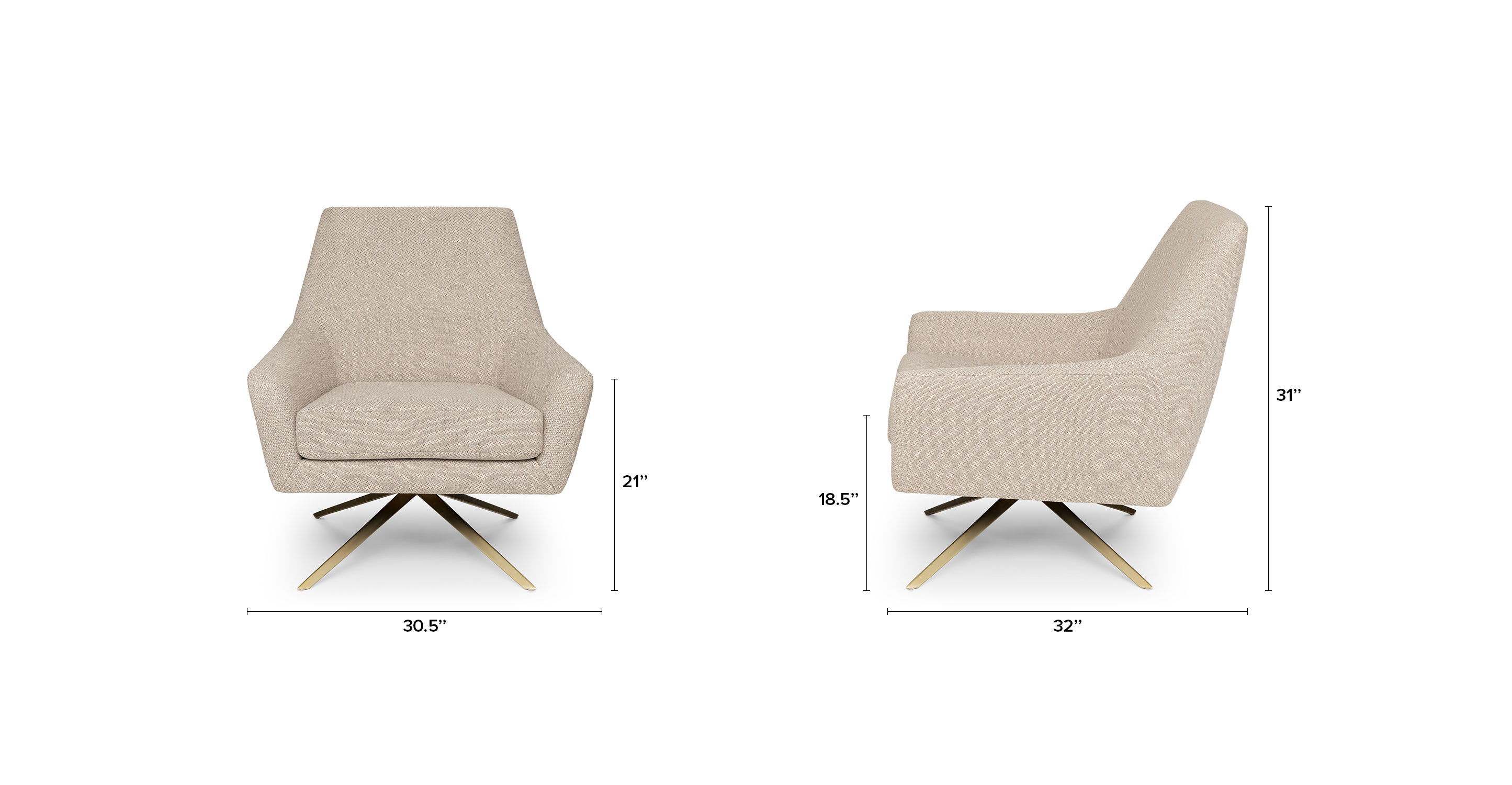 Spin Calcite Ivory Chair thumbnail 8