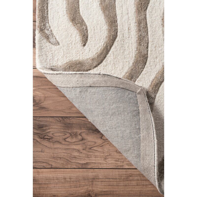 Dodgson Hand-Tufted Wool Gray Area Rug-6'X9' thumbnail 2