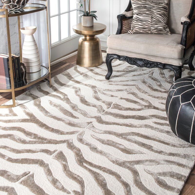 Dodgson Hand-Tufted Wool Gray Area Rug-6'X9' thumbnail 4