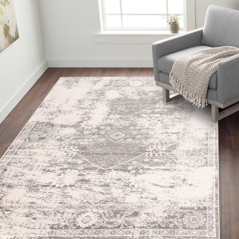 Vedika Oriental Gray Area Rug-5'x7' thumbnail 3