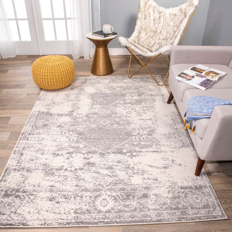 Vedika Oriental Gray Area Rug-5'x7' thumbnail 4