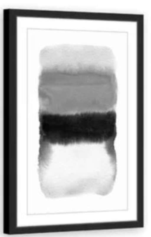 'Transitions Diptych' Framed Watercolor Painting Print Set — view 1