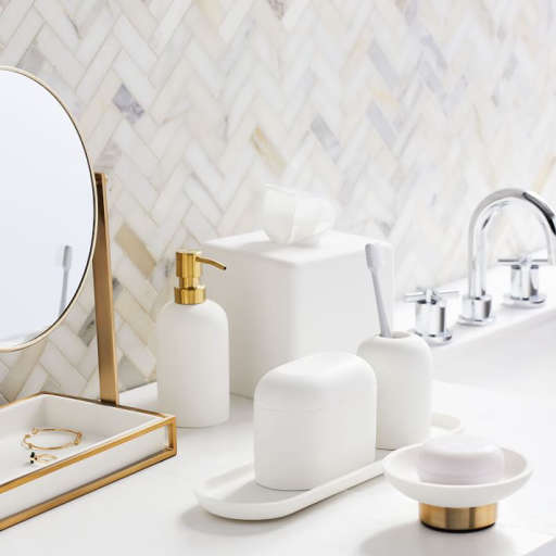 Modern Resin Stone Bath Accessories Soap Pump — view 1