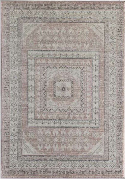 Kimble Pink/Ivory/Gray Area Rug — view 1