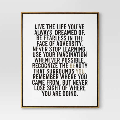 Be You Framed Canvas — view 1