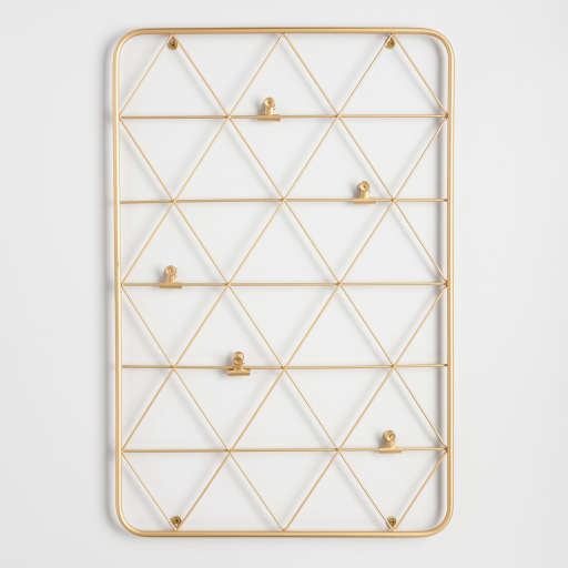 Gold Wire Photo Clip Wall Frame — view 1