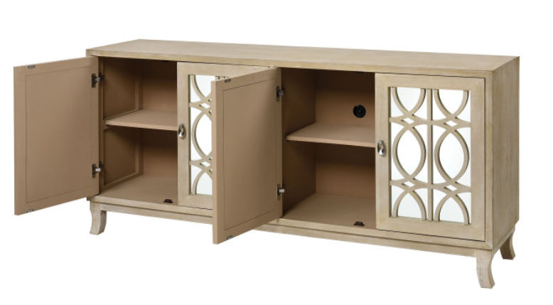 Piotr Credenza - Natural Wash Clear Mirror 4-DOOR thumbnail 2