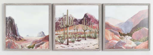 Desert Scene By Mariusz Moreau Framed Wall Art Set of 3 — view 1