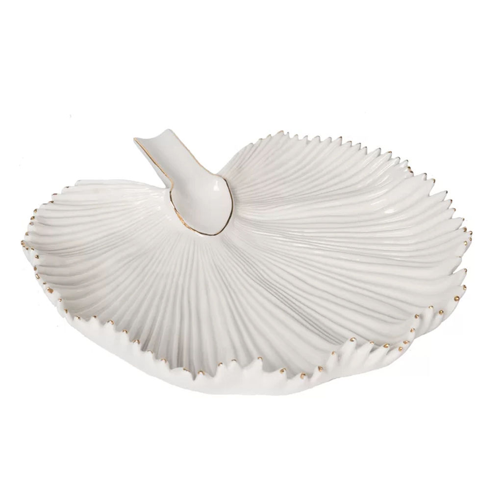 Bering Palmetto Leaf Centerpiece Decorative Plate — view 1