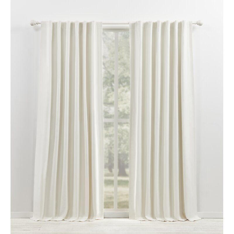 Waller Solid Blackout Thermal Rod Pocket Single Curtain Panel — view 1