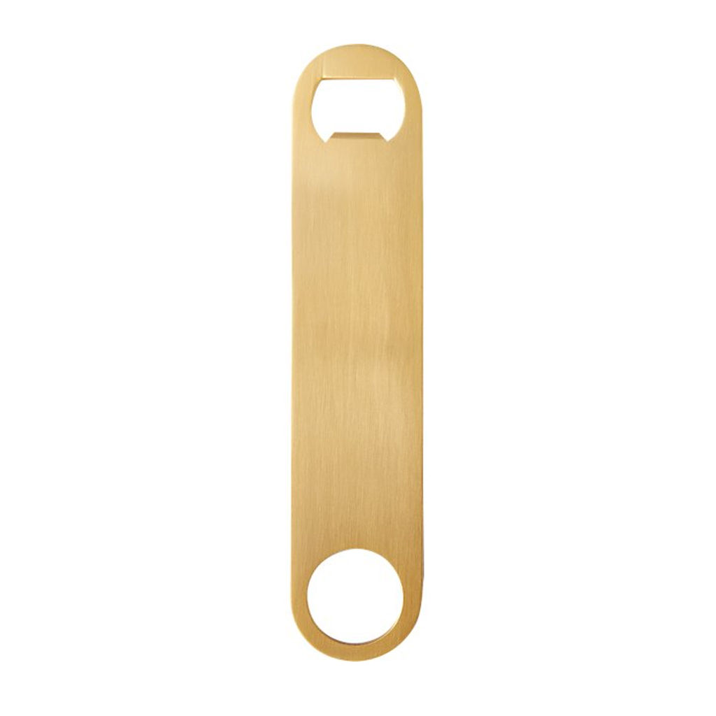 Brushed Gold Bottle Opener — view 1