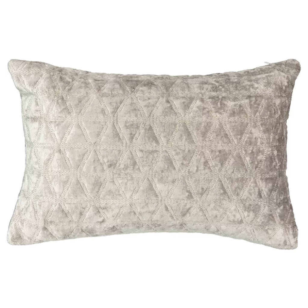 Social Call Velvet Lumbar Pillow — view 1
