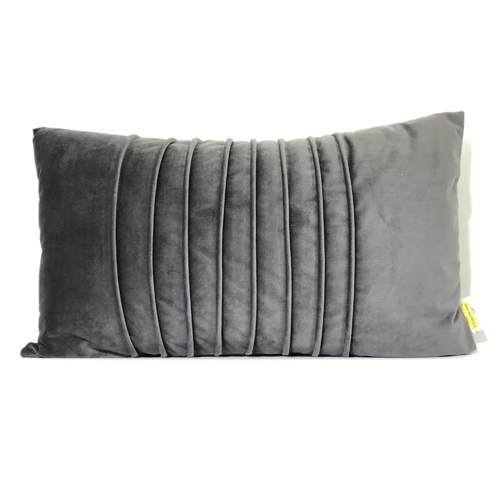 Plush Accent Velvet Lumbar Pillow Cover No Insert-20"x12" — view 1