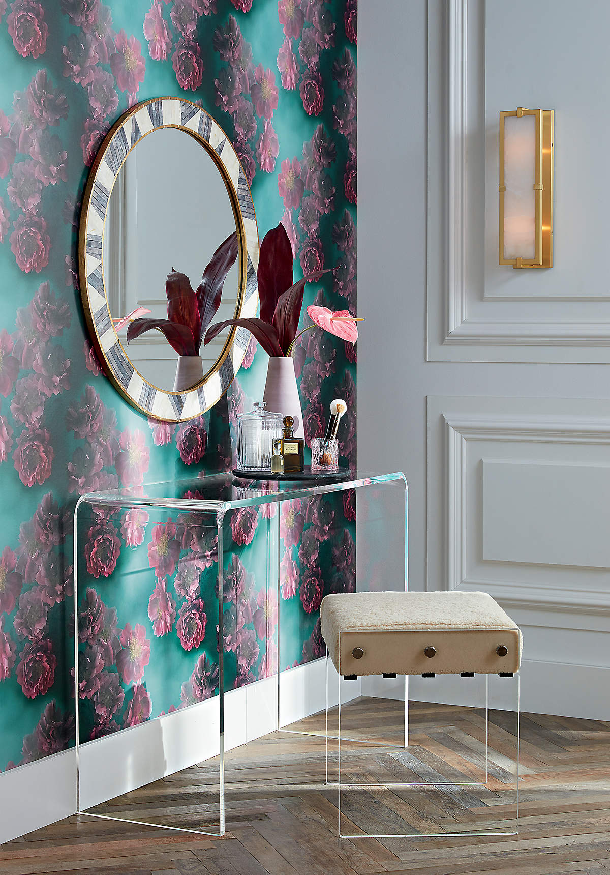 PEEKABOO 38" ACRYLIC CONSOLE TABLE thumbnail 2