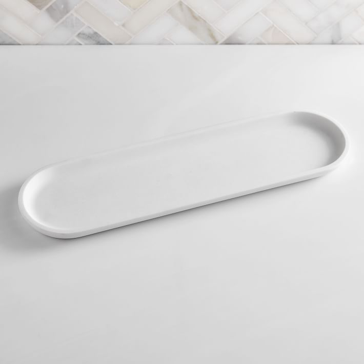 Modern Resin Stone Bath Accessories Nickel — view 1