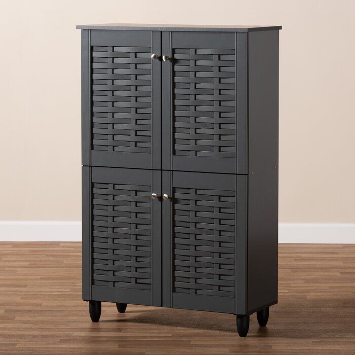Entryway 18 Pair Shoe Storage Cabinet thumbnail 4