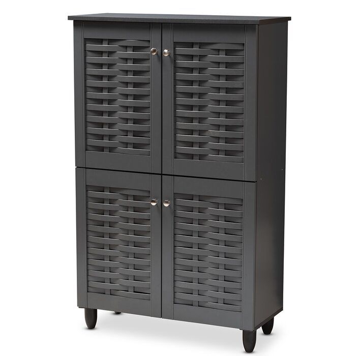Entryway 18 Pair Shoe Storage Cabinet thumbnail 5