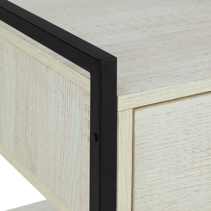 Manraj 19.69'' Tall 1 - Drawer Metal Nightstand thumbnail 4