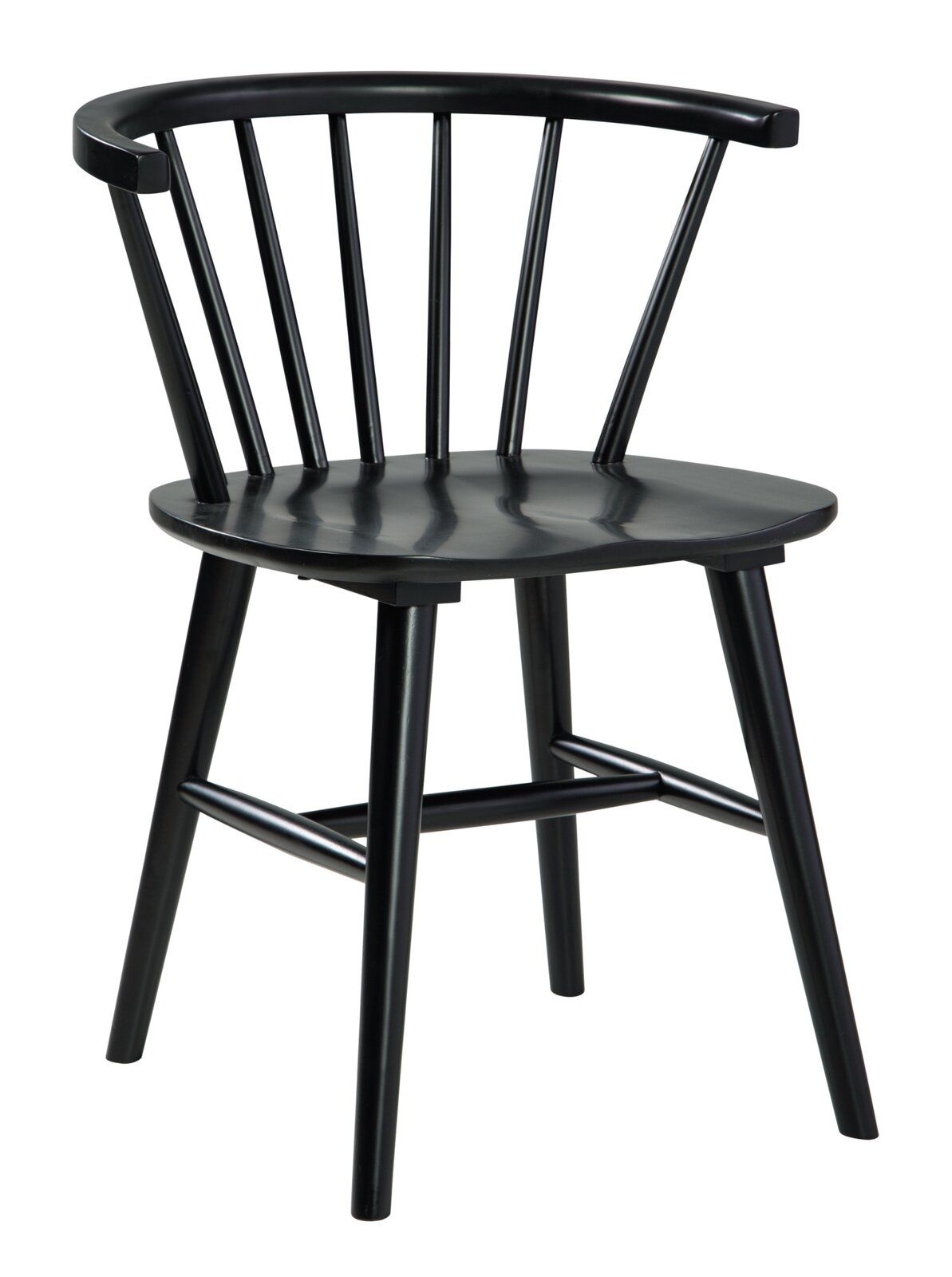Arielle Rubber Wood Windsor Back Side Chair thumbnail 2