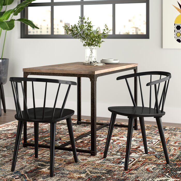 Arielle Rubber Wood Windsor Back Side Chair thumbnail 5