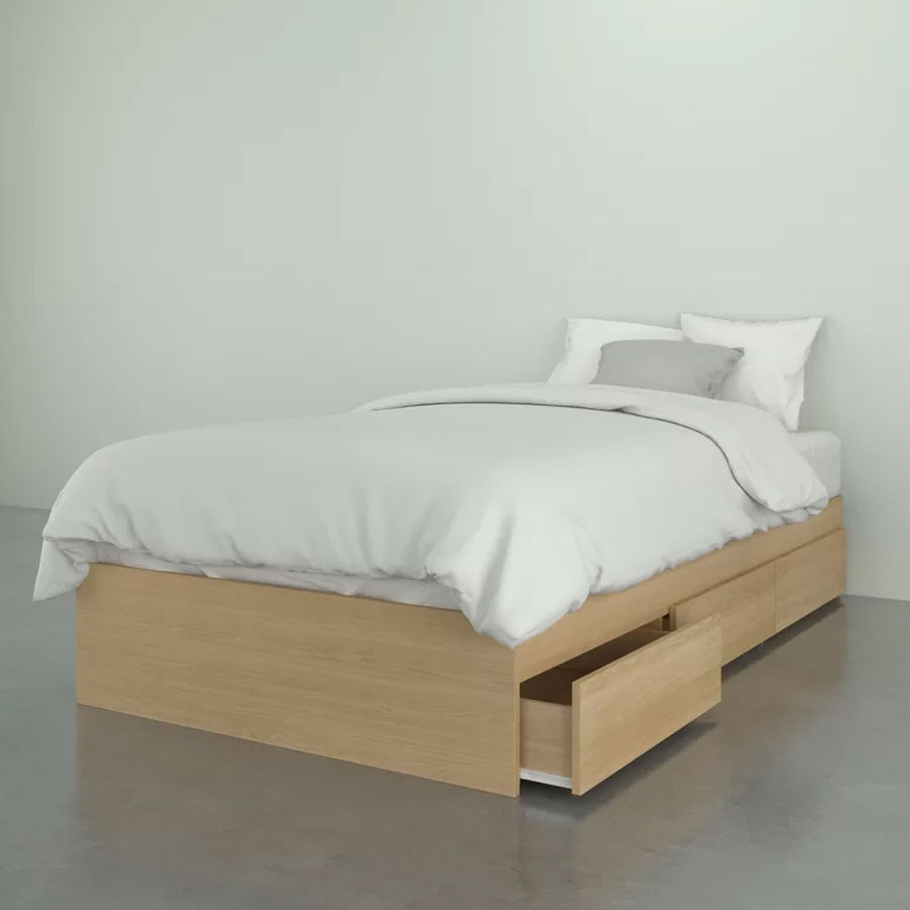 Ralsto Platform Bed with Three Drawers-Twin — view 1