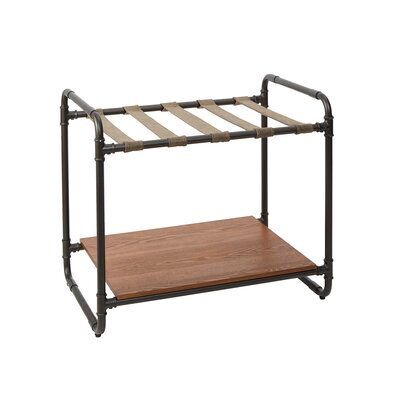 Anderson Wood Metal Luggage Rack — view 1