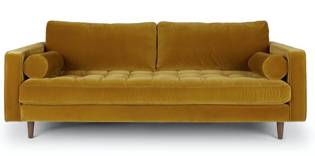 Sven Yarrow Gold Sofa thumbnail 6