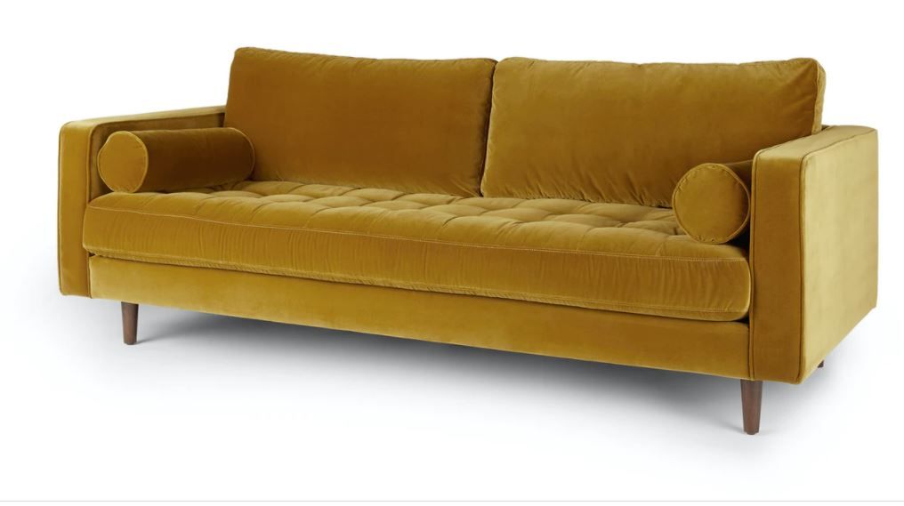 Sven Yarrow Gold Sofa thumbnail 3