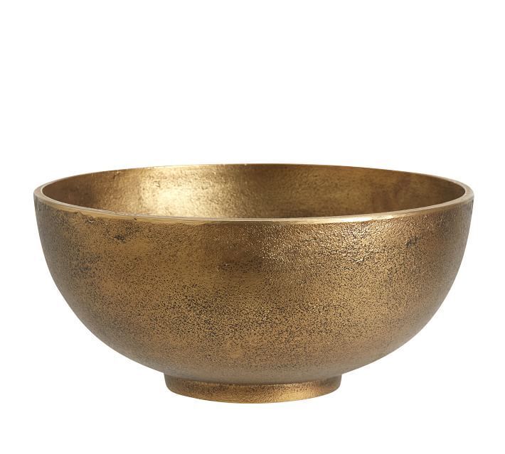 Decorative Metal Bowl Gold One — view 1