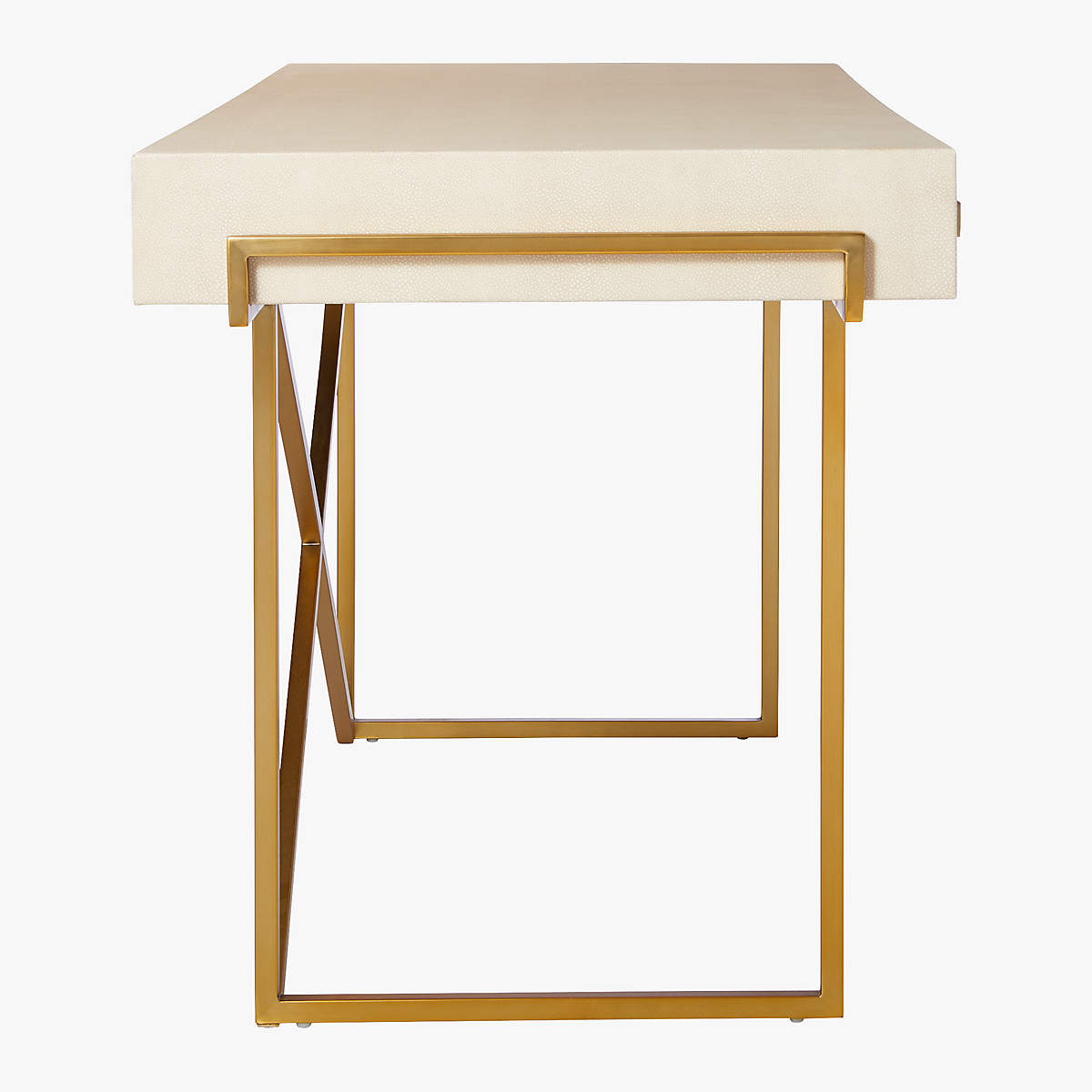 Avalon-ivory-faux-shagreen-desk thumbnail 4