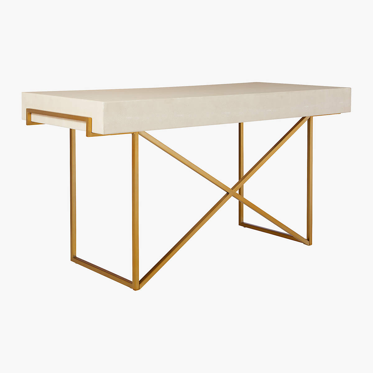 Avalon-ivory-faux-shagreen-desk thumbnail 6