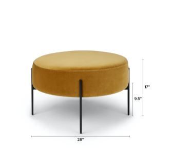 Macca yarrow gold ottoman thumbnail 5