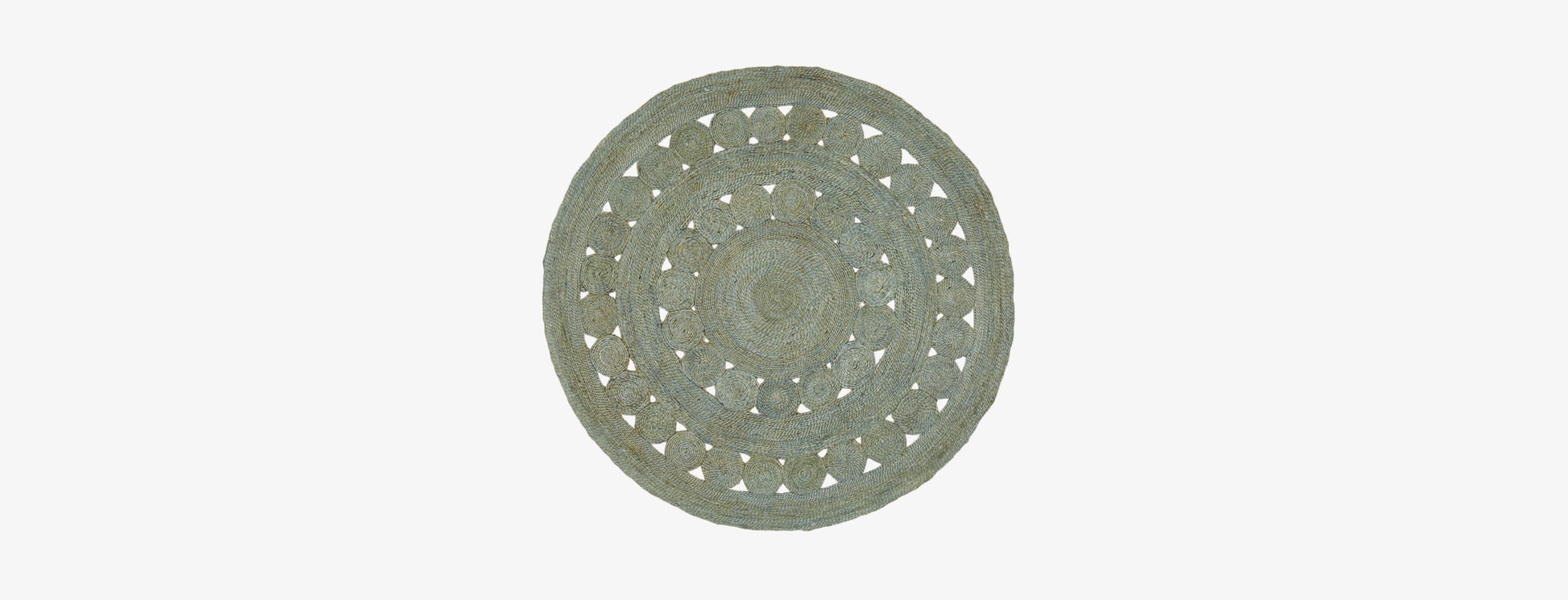 Tabris (Mint) Round Rug-5'x5' — view 1
