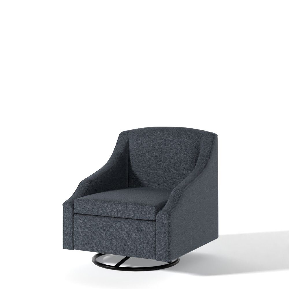 SoMa Emma Upholstered Swivel Armchair thumbnail 2