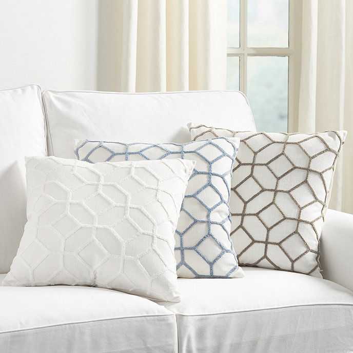 Inman Textured Trellis Pillow thumbnail 2