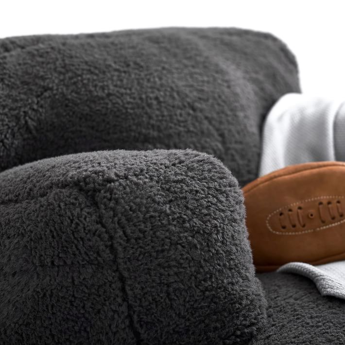 Charcoal Sherpa Eco Lounger thumbnail 3