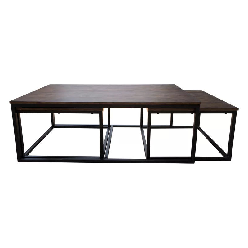 Hensley 3 Piece Coffee Table and Nesting Tables Set thumbnail 3