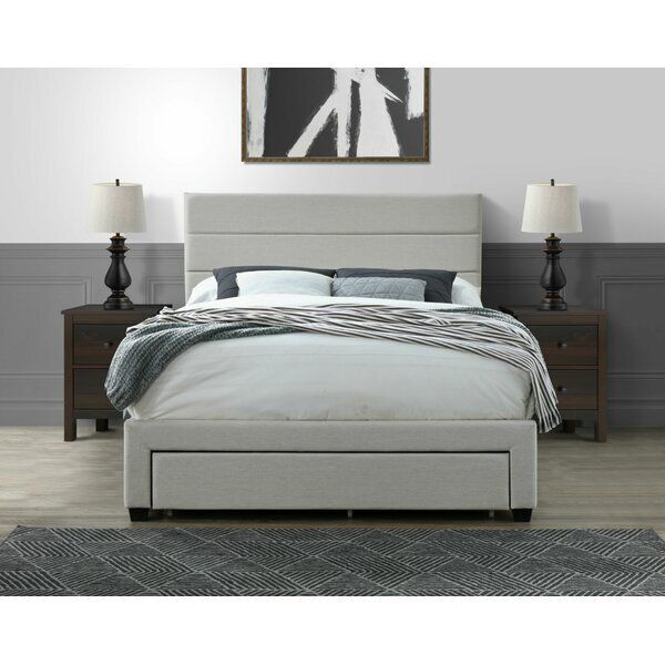 Petillo Tufted Upholstered Low Profile Storage Standard Bed — view 1