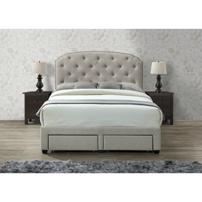 Abdiel Tufted Upholstered Storage Standard Bed — view 1