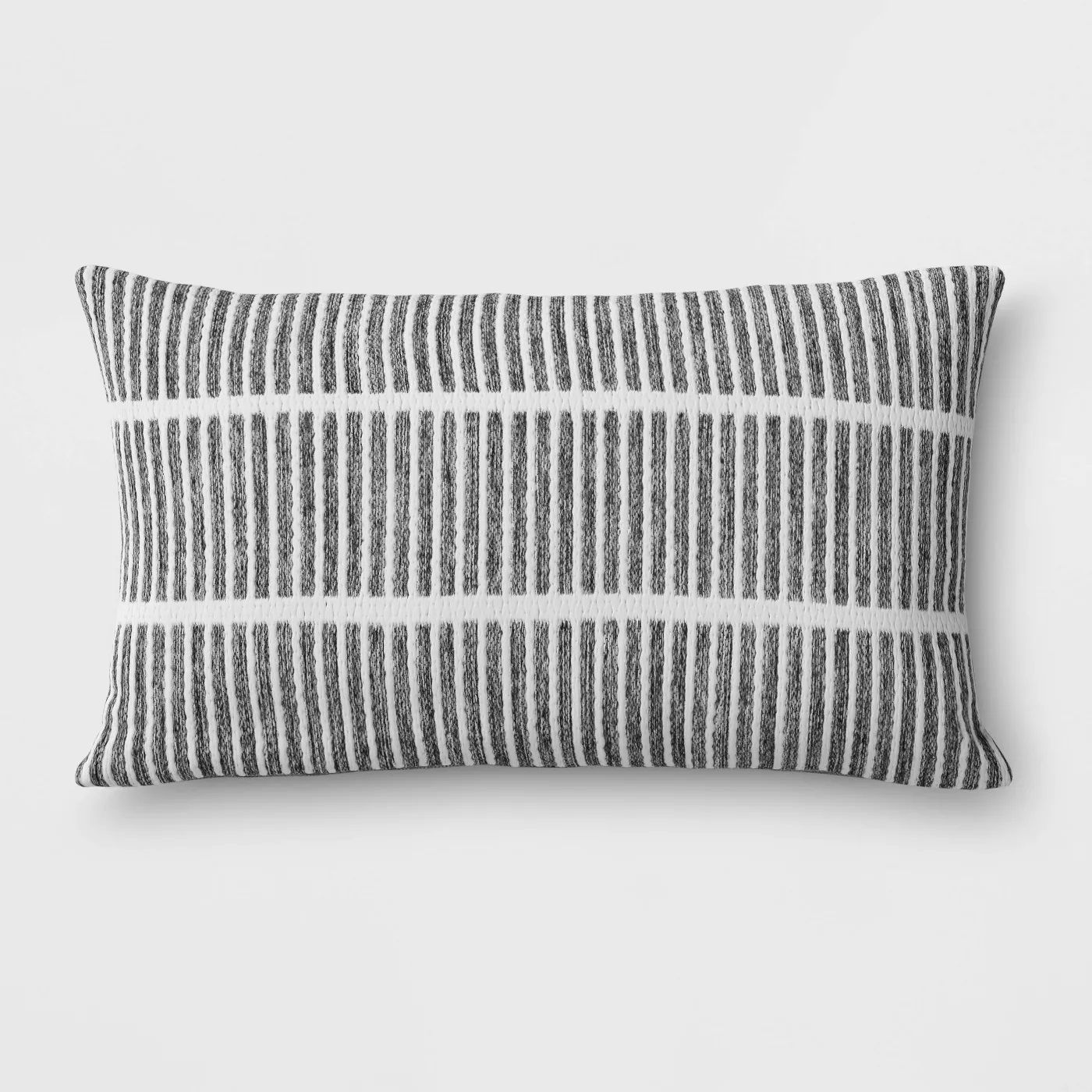 Outdoor Lumbar Throw Pillow Gray — view 1