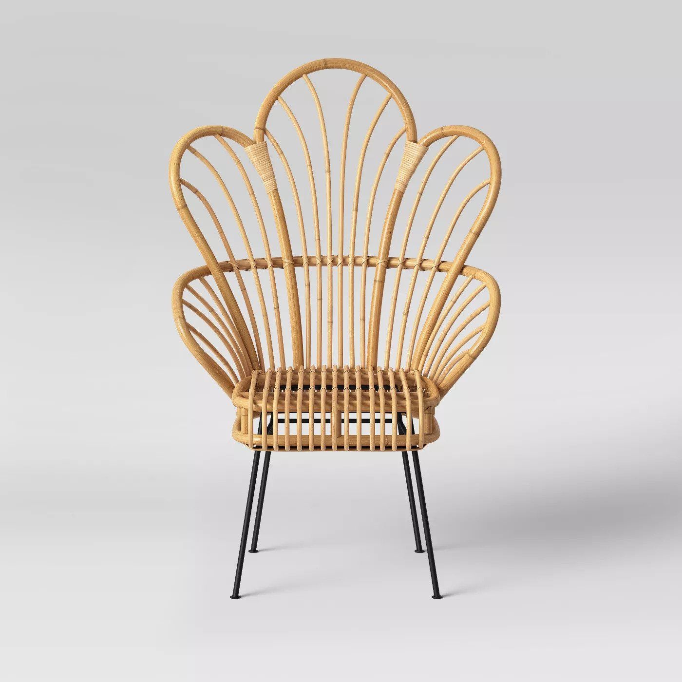 Avocet Rattan Fan Back Accent Chair thumbnail 2