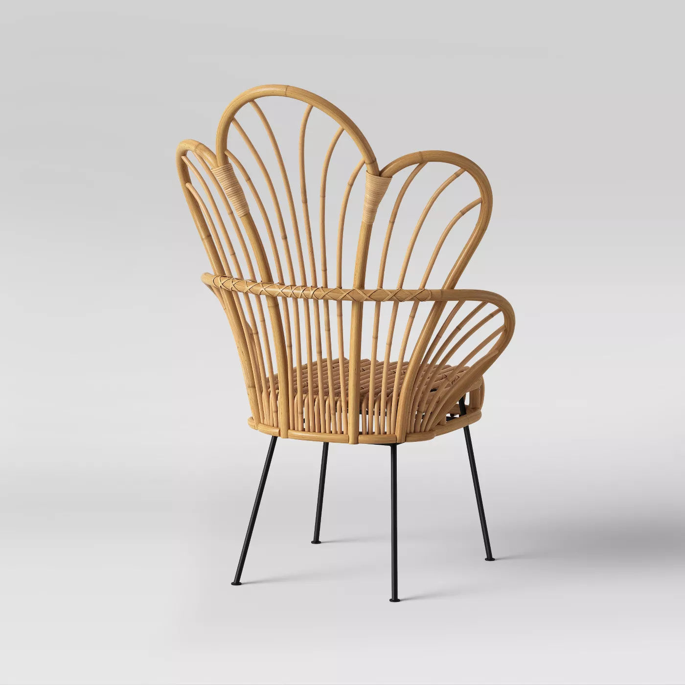 Avocet Rattan Fan Back Accent Chair thumbnail 3