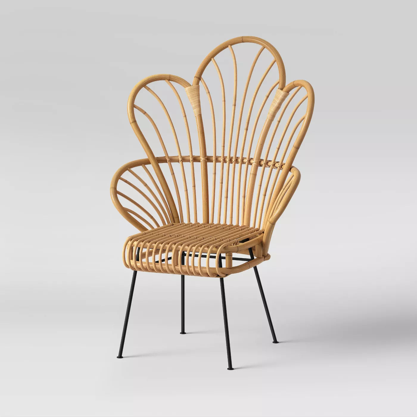 Avocet Rattan Fan Back Accent Chair thumbnail 4