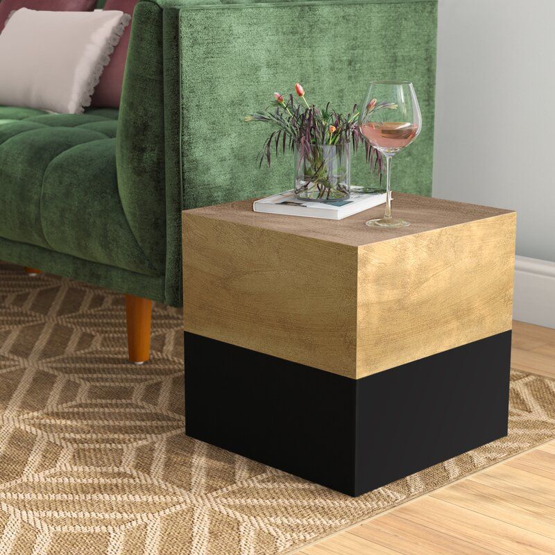 Norcross 16'' Tall Solid Wood Block End Table thumbnail 5